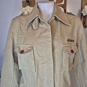 Eddy's Jackets by Capital Garment Military Style Button Front Jacket